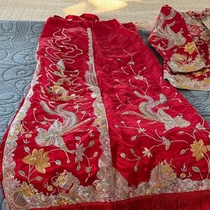 Red Embroidered Dragon Robe